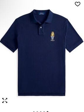 NWOT Polo by Ralph Lauren Navy Short Sleeve Polo with Bear Patch - Size 3T